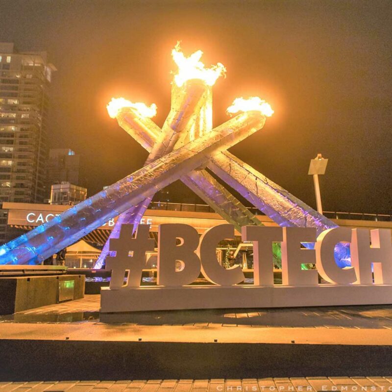 CNC routed large #BCTECH lettering