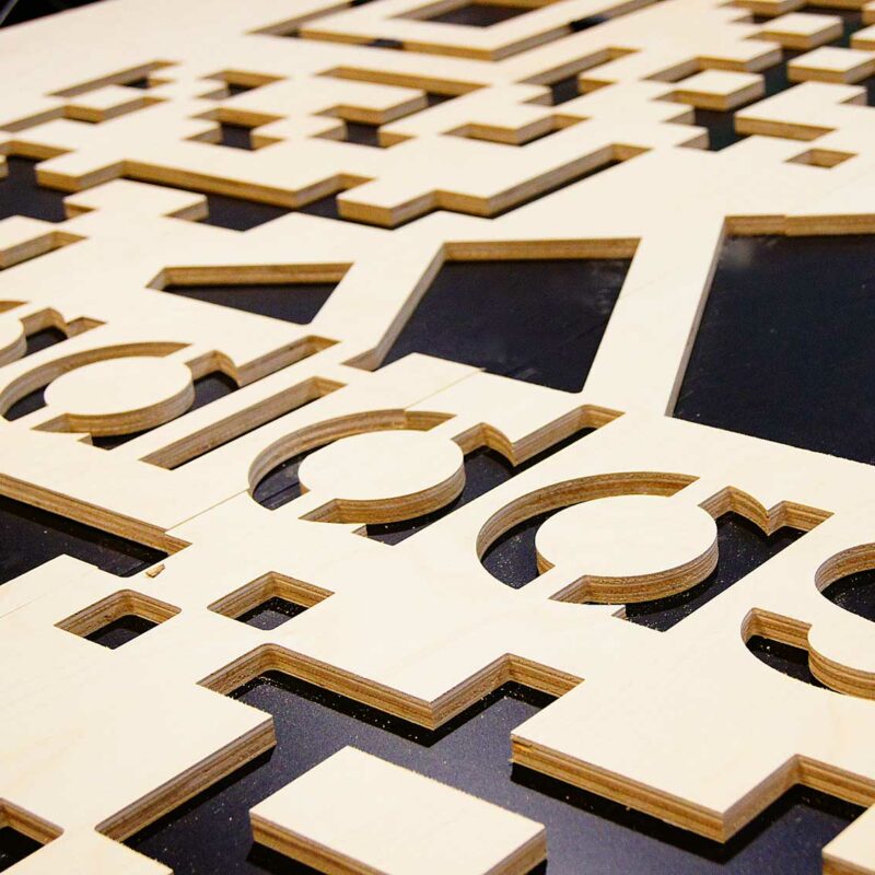 MDF Sign with Intricate Cuts - High-Precision Signage Solutionss