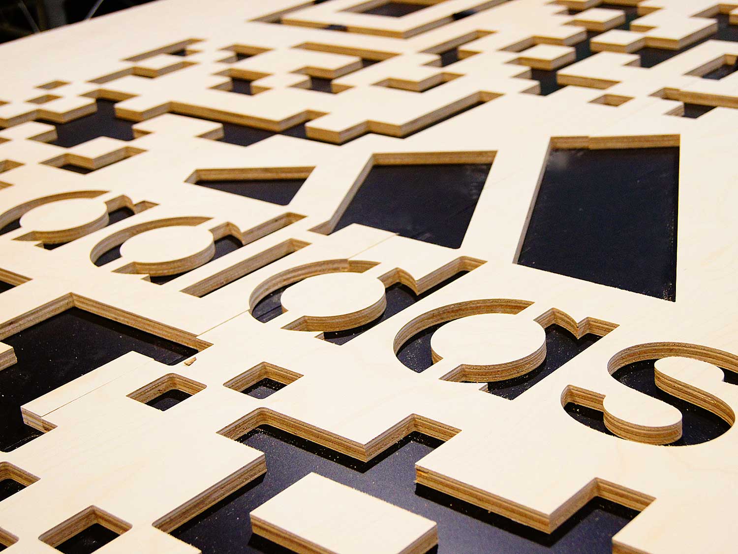 MDF Sign with Intricate Cuts - High-Precision Signage Solutionss