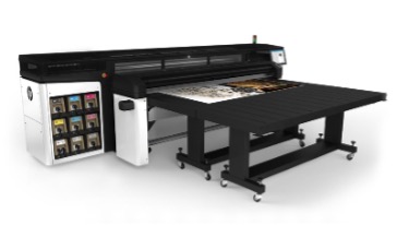 HP hybrid flatbed printer